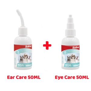 BIOLINE Ear Care/Eye Care All-purpose Care Solution Pet Care Mixed for Dogs and Cats