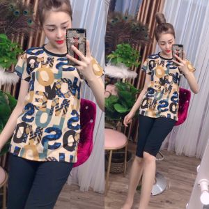 [HCM]ĐỒ BỘ COTON LỬNG PHỐI CHỮ ÁO (HÌNH THẬT KÈM VIDEO) CÓ SIZE 40-75KG - CT30