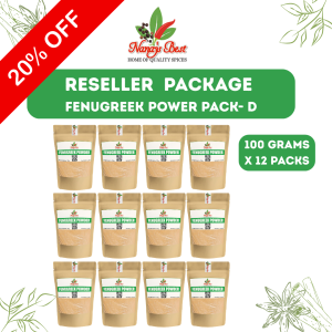 Nanay’s Best Reseller Package Fenugreek/Methi Powder 100g x 12 Packs Herbal Tea Milk Supply