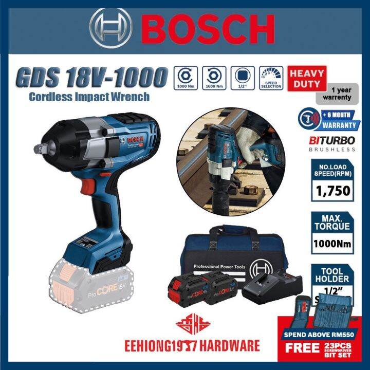 Bosch Gds V Professional Cordless Impact Wrench V High