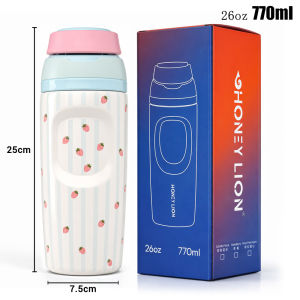 HoneyLion - Comfort Sip Spout Insulated Tumbler Stainless Steel Hot and Cold Bottle for Daily Use Travel School and Office