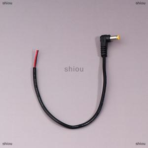 [COD] shiou 5.5 X 2.1mm 2.5mm Right Angle DC Power Cable DC Male Plug Power Connector Plug Connector Extension Line