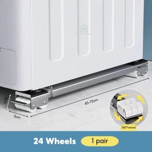 Ready Stock Washing hine Base Washer Dolly With Wheels Fridge Roller Base Refrigerator Stand Rack 360° Wheels