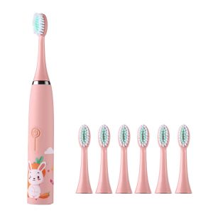 Bàn Chải Đánh Răng Điện Trẻ Em MOCHI - 1 Nút Bấm Dễ Dàng 4 Chế Độ Làm Sạch Có 6 Đầu Chải Thay Thế