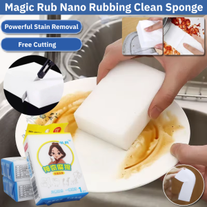 ✨纳米海绵 Nano Sponge Magic Rub Durable Scrubber Kitchen Washing Cleaning sponge Bathroom Kitchen Car Cleaner