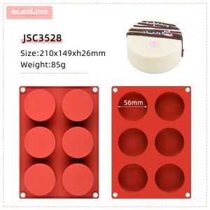 Khuôn Silicon Hình Trụ Tròn Nướng BánhLàm ChocolateCheesecake miniMoussePanacotaPuddingXà Phòng HandmadeDụng Cụ Làm Bánh Mẫu Đẹp