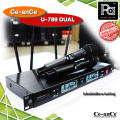 ไมค์ลอย CeanCe U789 DUAL ไมโครโฟนไร้สาย ไมค์ถือคู่  U789 DUAL ปรับความถี่ได้ UHF ความถี่ใหม่ ถูกต้องตามกำหนด กสทช. PA SOUND CENTER. 