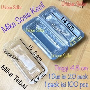 [1 Dus] Mika Sosis Kecil Pia 145 isi 2.000 pcs / Mika Sosil Kecil / Mika Pia Pie 145 / Tray Sosis Kecil / Tempat Sosis