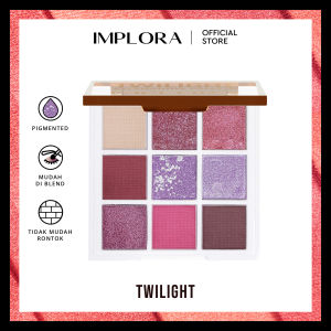 Implora Eyeshadow Palette | Kosmetik Mata | 9 Warna Blenadable Pigmented Halus