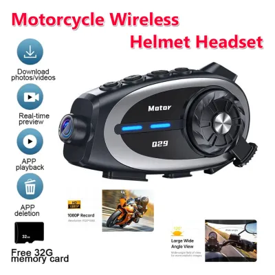 SENDEM Q29 Moto Helmet Headset Camera 500m Motorcycle Blue Tooth Intercom 1080P WiFi Video Motorcycle Intercomunicador Headset