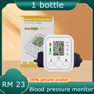 100% Authentic Automated digital blood pressure monitor voice blood pressure monitoring device precise measurement of arm blood pressure monitor electronic blood pressure monitor heart rate measuring device