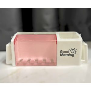 Kệ đựng bàn chải đánh răng dán tường nhựa - Hộp bàn chải treo tường Mẫu Mới