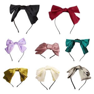 Bắt mắt cung bờm tóc tối Gothic trang phục halloween headpiece Punk cổ điển Headband với cung tối