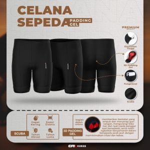 Celana Sepeda Ketat Pendek Padding GEL 3D CPX Pria Wanita Celana Sepeda Balap Roadbike