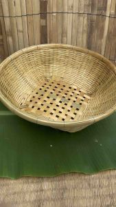 กระจาดไม้ไผ่ ขนาดใหญ่ กว้าง 19-20 นิ้ว