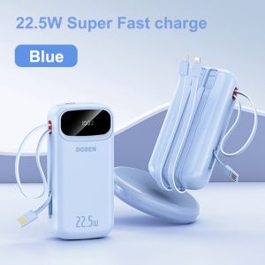 DOSEN Original  fast charging  42 PD22.5W Portable 20000mAh 25000mAh Comes with three wires 10000mAh