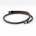 Guteninc - Gelang Kulit Two Layer Black Guten Bracelet. 