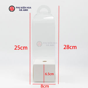 Hộp Mica Mini Cắm Hoa Tươi Hoa Giả Kích Thước 28*8*8cm