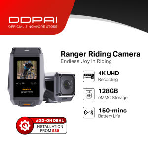 DDPAI Ranger 4K Rider IP67 Waterproof Motorcycle Motor Dash Cam