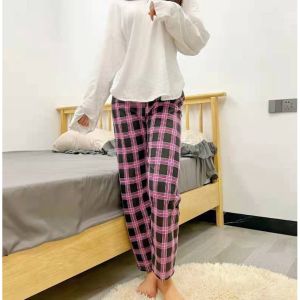 Checkered Pajama Pants For Women SleepWear