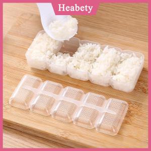 Heabety 5 cái bộ Sushi Nigiri Maker gạo bóng khuôn mẫu không dính Báo Chí Maker DIY Bento công cụ