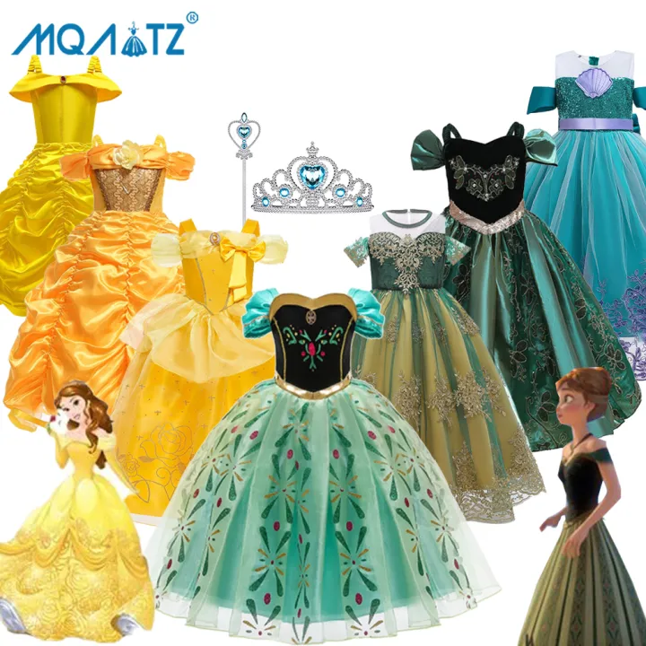 MQATZ Cinderella Anna Belle Princess Kids Cosplay Party Dress Girls Children Costume Girl Dress Lace Birthday Clothes Halloween 2 10 Years Lazada PH