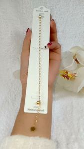 Gelang Rantai Titanium motif pecah kopi simpel