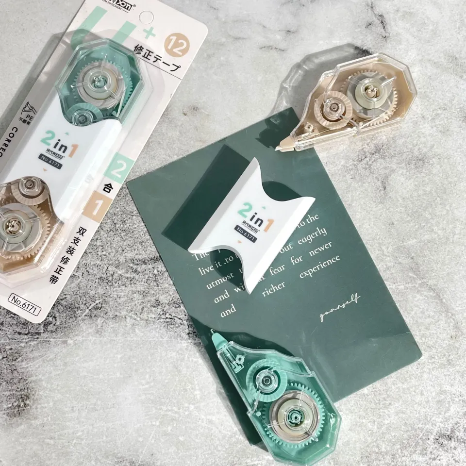 Correction Tape 2in1 Unik Dua sisi Double head XDM-6171 Harga