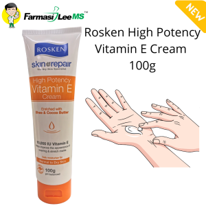 Rosken High Potency Vitamin E Cream 100g (Exp 11/2028)