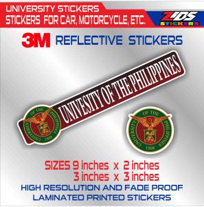 school university stickers 3m reflective customized for cars motorcycles gadgets laptop etc.