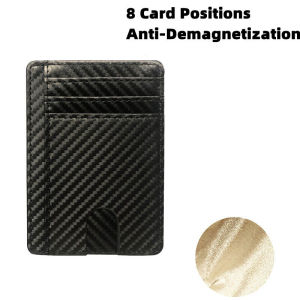 DM Anti RFID Ultra-thin Card Holder Multi Card Position PU Leather PU Card Sleeve Wallet 卡包
