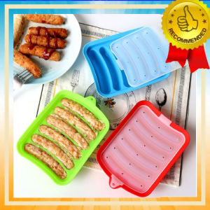 丨6 Rongga丨Cetakan Sosis Bahan Premium Silikon / Food Grade Silicone Sausage Mold - Alat Masak Dapur