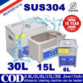 Ultrasonic Cleaner สแตนเลส 30L/15L/6L/2L/0.8L เครื่องล้างแว่นตา เครื่องทําความสะอาดอัลตราโซนิกดิจิทัล เครื่องทําความสะอาดอัลตราโซนิกดิจิทัล ปรับคว. 