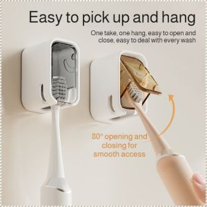Toothbrush Holder Portable and Breathable Clean U-shaped Mouth Lasting Firm Bathroom Convenience