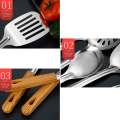 Peralatan Masak / Alat Masak Stainless / Gagang Kayu. 