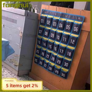 fanghui Numbered Pocket Chart Over The Door Organizer Homeschool Supplies Classroom Decor Storage Bags For Cell Phones Calculator Holder