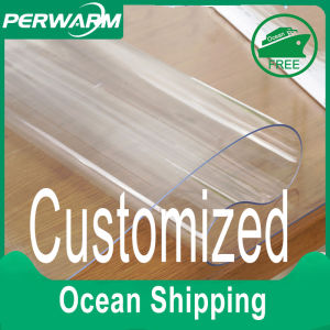 桌布All Size Customized Pvc Crystal Table Clothes Cover Waterproof Oil Resistant Tablecloth Coffee Desk Mat Protector Cover Plastic Protective Dining Table Pad Soft Glass Table Cover