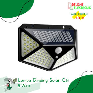 Lampu Dinding Solar Cell Tenaga Surya 5 Watt 100 LED