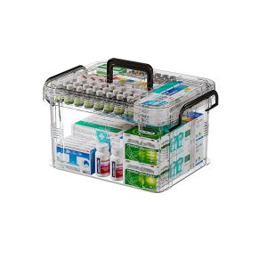 NEXASHOP Large Capacity Storage Case Classification Portable Emergency  Box Useful Multi Layer  Kit