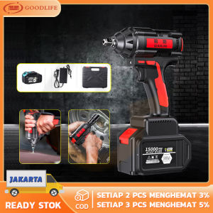 (dalam Stok Dikirim Dari Jakarta) Mesin Impact Wrench Cordless Impact Wrench Multi Fungsi/Bor impact pembuka baut Cordless Impact Wrench Brushless Bor Baterai 1 Battery 1 charge