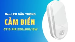 Đèn gắn tường cảm biến chuyển động 15w Rạng Đông - Model GT16.PIR 220x100/15w