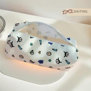 DAITING Cartoon Capybara Pencil Case Zipper Design Large Capacity Student Stationery Organizer Bag School Supplies Cosmetics Storage Bag