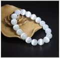 Vòng tay đá Opal 10ly trắng -Vòng tay phong thủy thời trang DKT. 