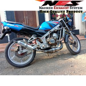 Knalpot Lovinna repsol/Knalpot Motor 2 tak Kawasaki Ninja R RR KRR Zx 150 Plat karat suara garing