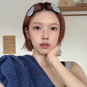 EYESONU Acetic Acid Polka Dot Hair Clip Colorful Striped Geometric Shape Side Clip Personalized Retro Cute Spring Clip Girls