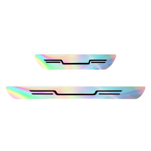 【HOT SALE】Colorful Laser Mirror Car Anti-Trampling Threshold Strip/Car Anti-Trampling Door Sill Protection Sticker/Acrylic Mirror Laser Mirror Pedal Protection Sticker/Anti-Scratch And Wear-Resistant Protection Sticker