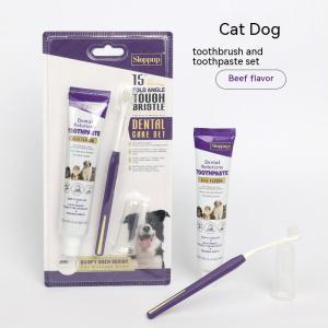 Pet Toothpaste Toothbrush Set Dog Toothbrush Cat Toothbrush Dog Oral Cleaning Supplies Finger Toothbrush Pet Toothpaste