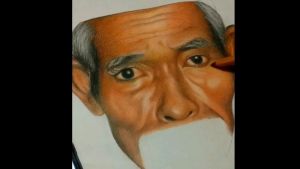 (A3 30X40) JASA LUKISAN SKETSA WAJAH / GAMBAR SKETSA WAJAH WARNA DAN HITAM PUTIH