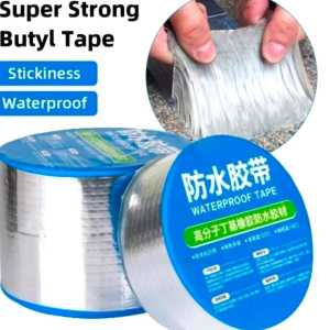 Lakban Anti Bocor Super Kuat / Lakban Aluminium Super Foil Butyl Tape Waterproof Anti Air