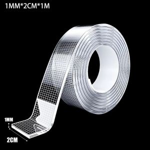 MINUTE 1/2mm Chất kết dính hai  siêu bền Có thể tháo rời Đã nâng cấp Băng keo dán lưới  Có thể tái sử dụng Dải băng không để lại dấu vết